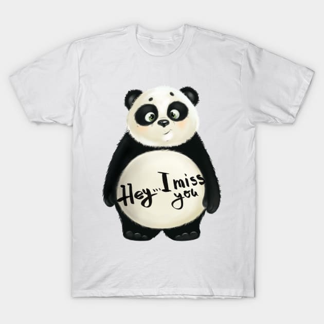 panda T-Shirt by BessAli